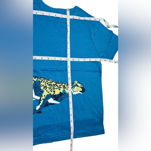 Gymgo Blue Cheetah Graphic Tee – Size M (7–8) - Picture 10 of 10